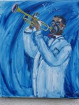 Louis Armstrong à la trompette